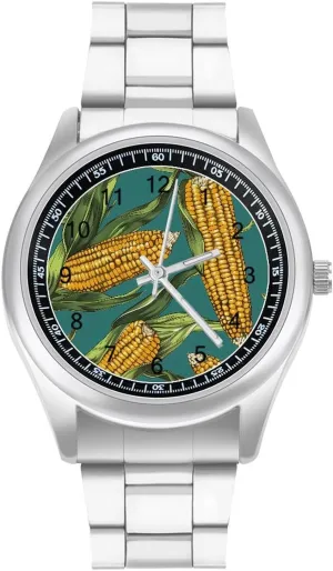 Fresh Corn Cob Fashion Classic Wrist Watches for Men Casual Business Dress Watch Unisex