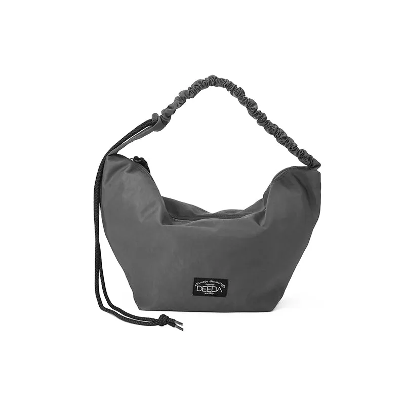 FRILLY HOBO BAG -  GREY