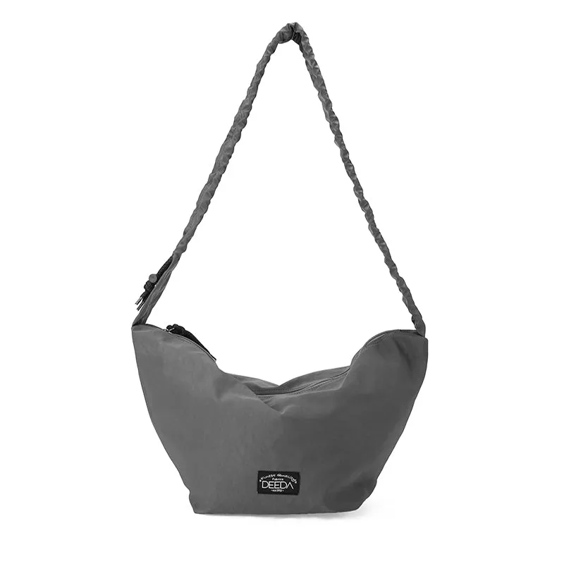 FRILLY HOBO BAG -  GREY