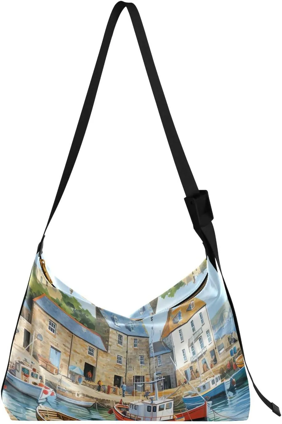 FRMG Venice Shoulder Bag,Large Purses for Women,Made of PU Leather Handbags Hobo Bag Waterproof with Pockets Zipper for Unisex 2013051