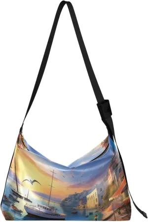FRMG Venice Shoulder Bag,Large Purses for Women,Made of PU Leather Handbags Hobo Bag Waterproof with Pockets Zipper for Unisex 2013056