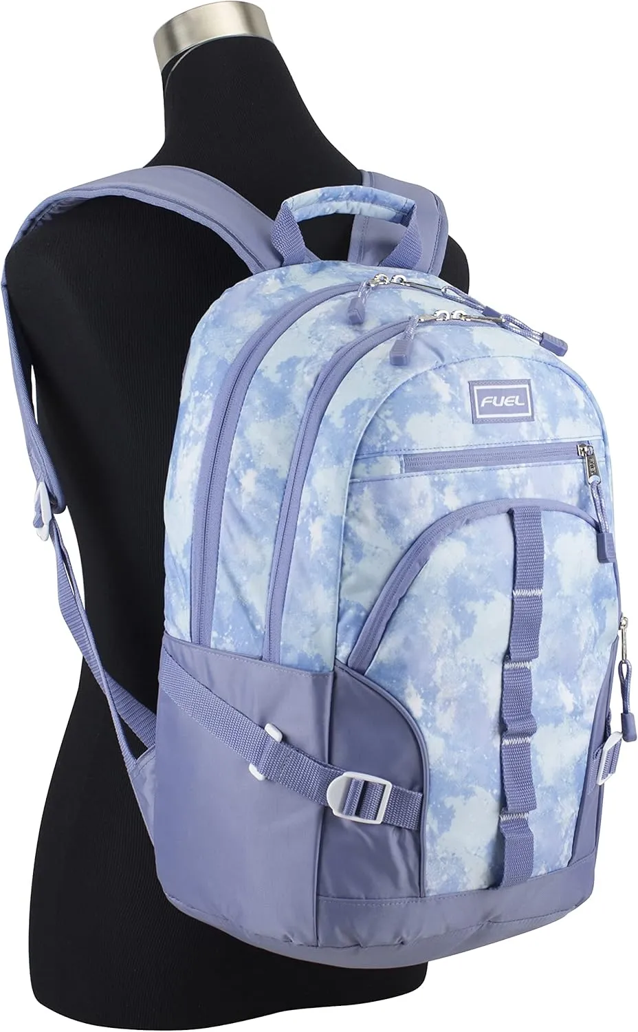 FUEL Hiking Laptop Backpack, College Bookbag, Travel Daypack with 5 Compartments, Dynamo Tech Pocket, 18.5 Inches