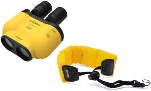 Fujifilm TS-X 1440 Techno Stabi Binoculars with Softcase with Electronic Gyro Sensor (Yellow) Bundle with Waterproof Floating Camera Strap (Yellow) (2 Items)