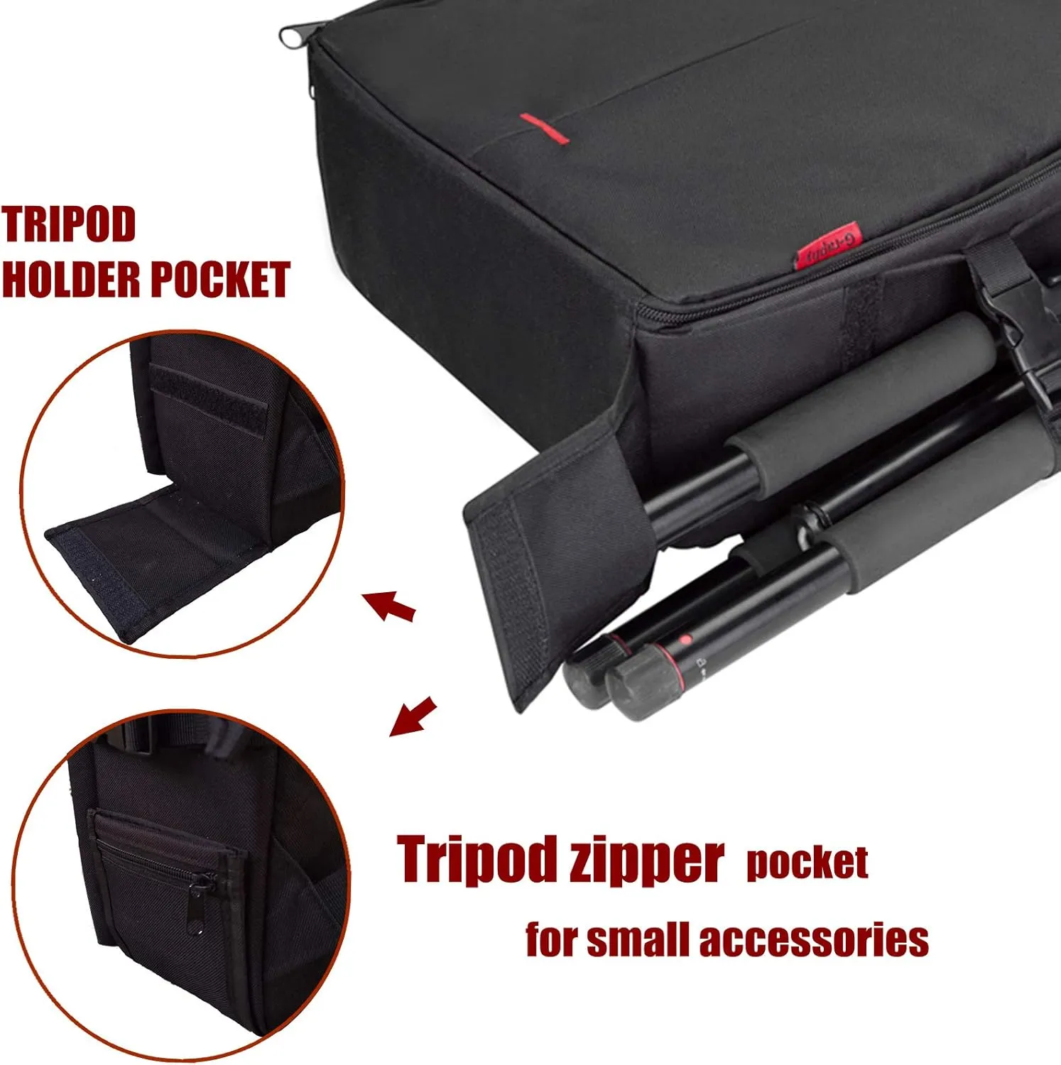 G-raphy Camera Bag Backpack Camera Case Photography Backpack with Tripod Holder/Raincover for DSLR SLR Cameras, Flashes etc Men Women