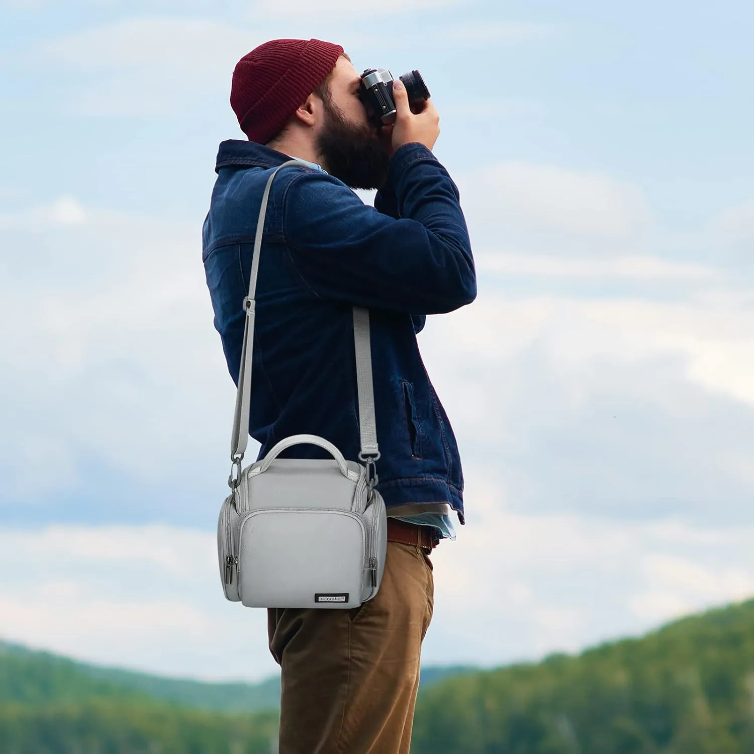 G-raphy Camera Bag Camera Sling Bag with Removable Dividers and Straps for Dslr Slr Mirroless Cameras, Flash,Lenses and other Camera Accessories