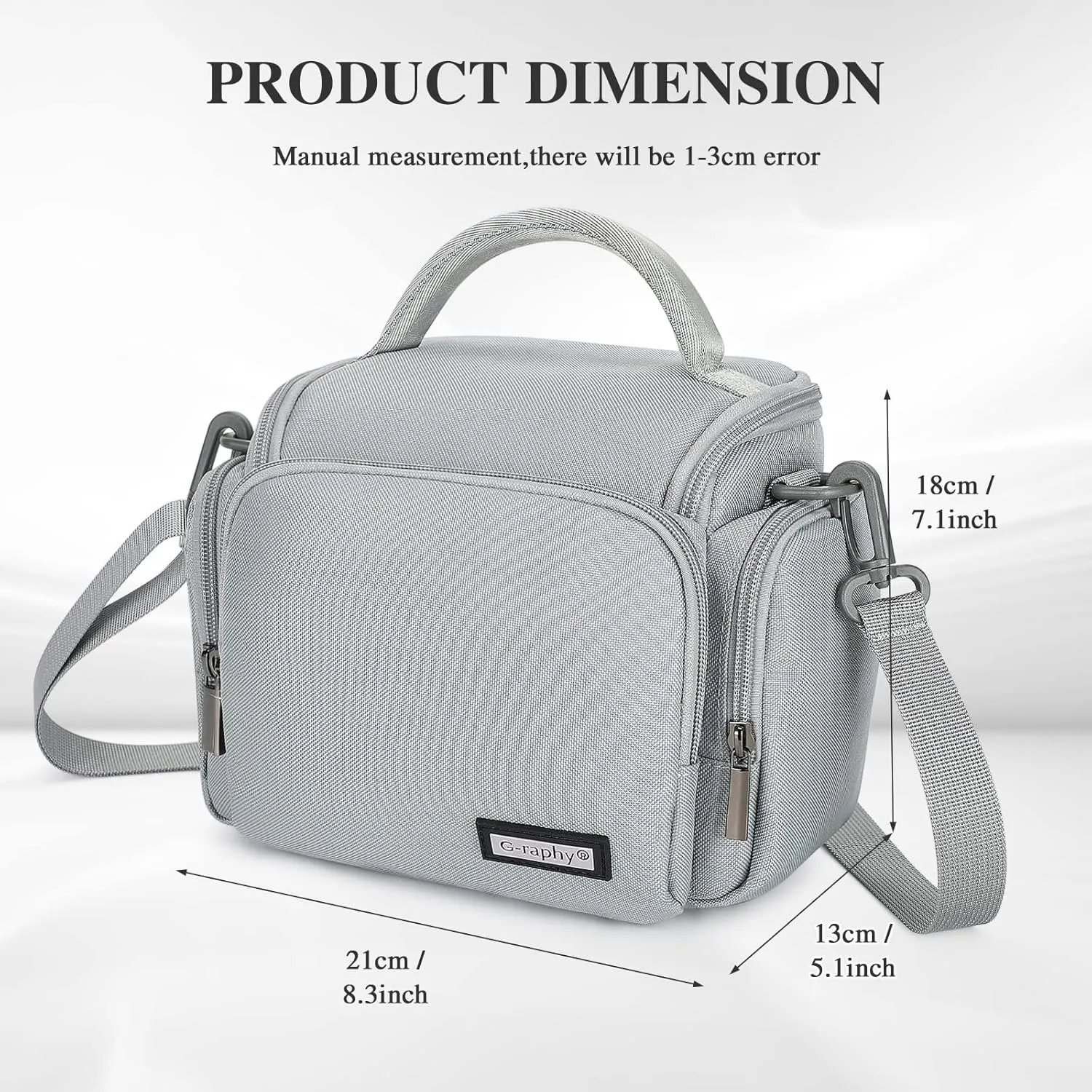 G-raphy Camera Bag Camera Sling Bag with Removable Dividers and Straps for Dslr Slr Mirroless Cameras, Flash,Lenses and other Camera Accessories