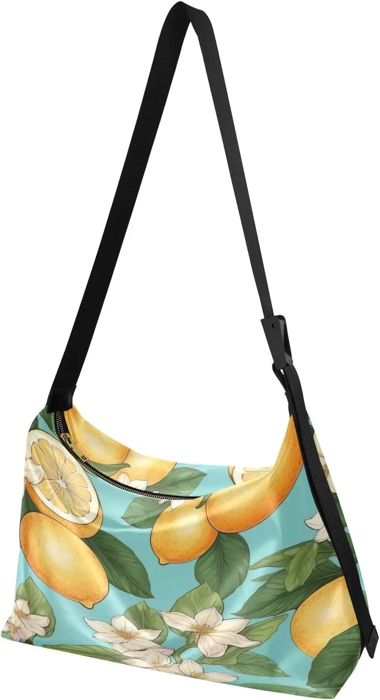 Galaxy with Stars and Black Holes Lightweight Shoulder Hobo Bag, Ladies Leather Crossbody Bags, Leather Shoulder Bag