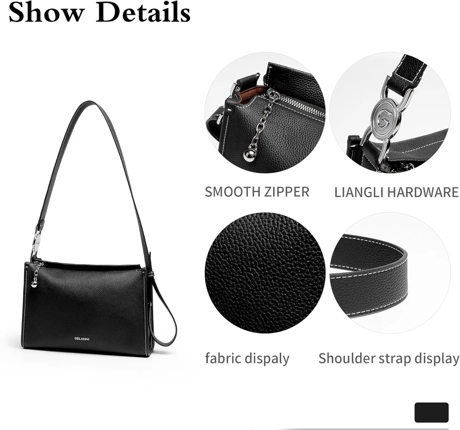 Genuine Crossbody Bag Shoulder Bag for Women Cute Tote Bag Handbag Everyday Clutch Purses for Women