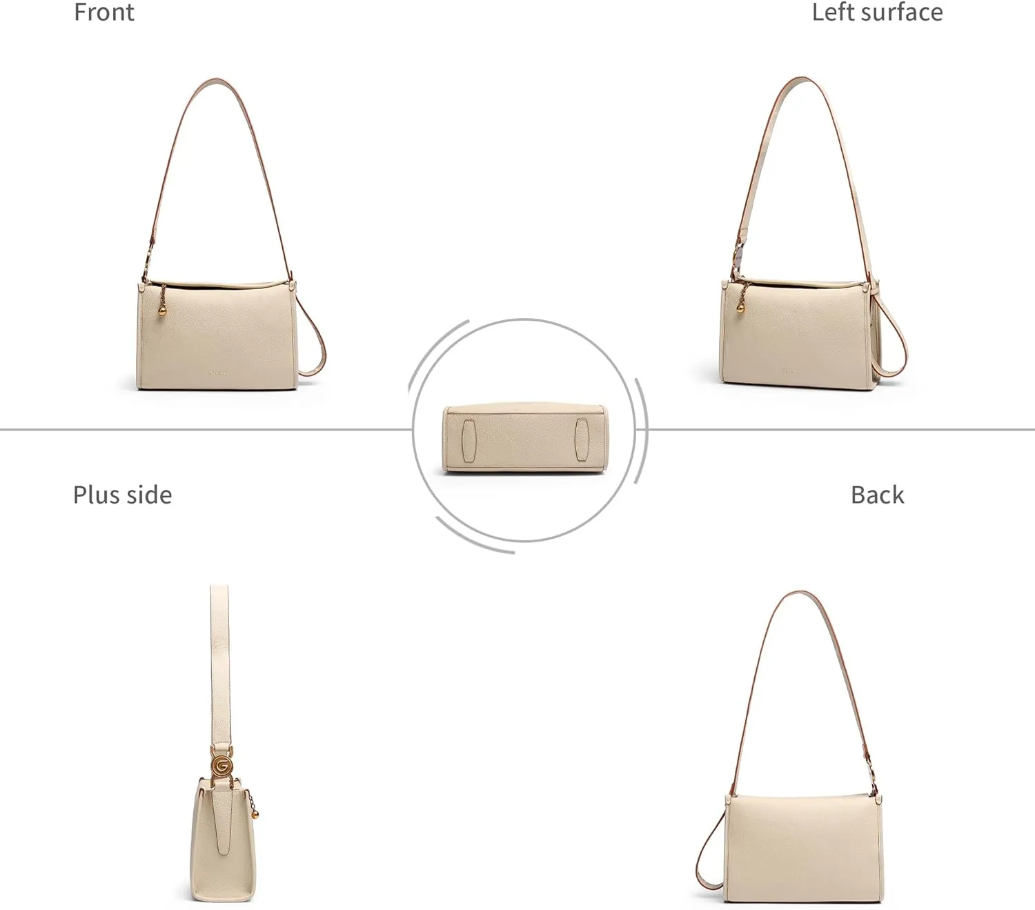 Genuine Crossbody Bag Shoulder Bag for Women Cute Tote Bag Handbag Everyday Clutch Purses for Women