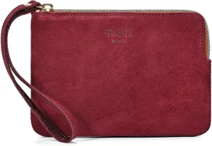 Genuine Leather 4.5 x 6.5 Wristlet Purse for Women, Evening Wristlet Pouch Clutch Bag