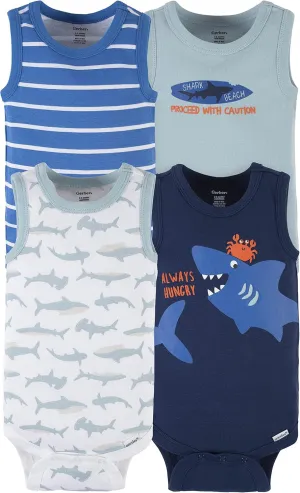 Gerber Baby Boys' Multi-pack Sleeveless Onesies Bodysuit