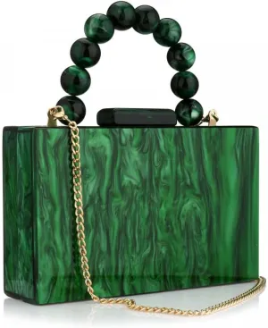 Gets Acrylic Clutch Purses for Women with Marbling Purses and Handbags Elegant Banquet Evening Crossbody Bag