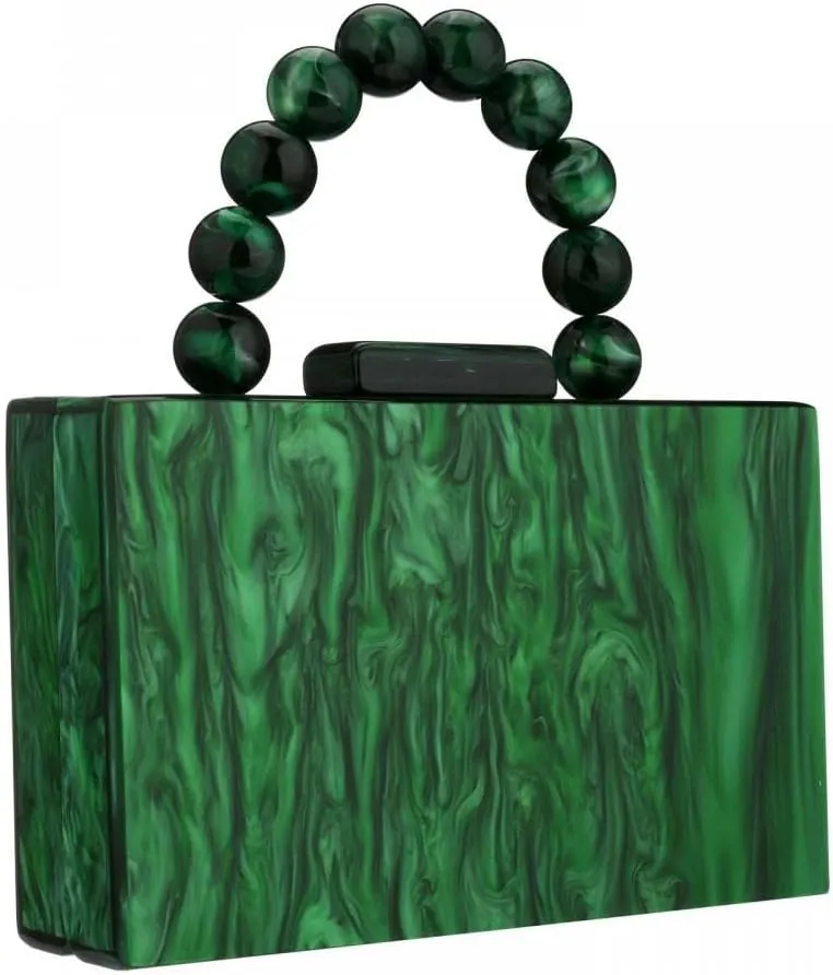 Gets Acrylic Clutch Purses for Women with Marbling Purses and Handbags Elegant Banquet Evening Crossbody Bag