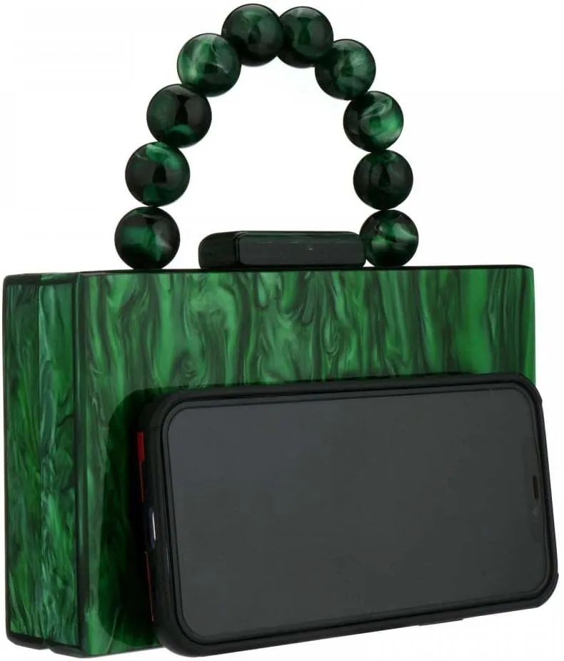 Gets Acrylic Clutch Purses for Women with Marbling Purses and Handbags Elegant Banquet Evening Crossbody Bag