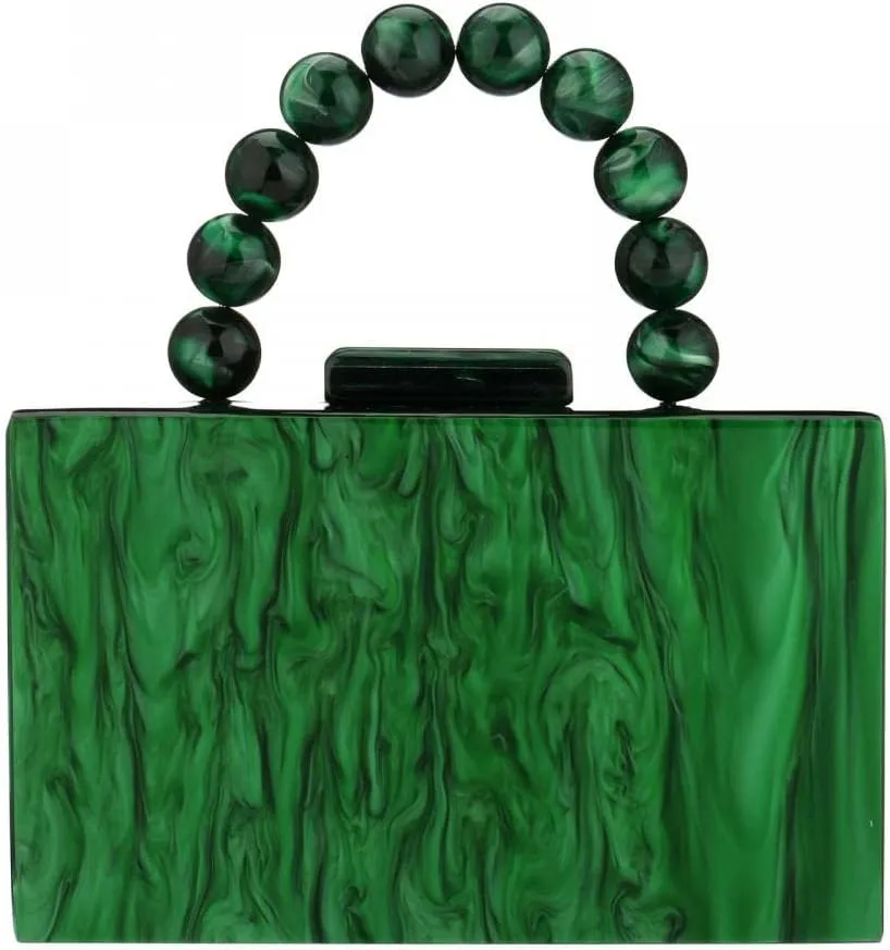 Gets Acrylic Clutch Purses for Women with Marbling Purses and Handbags Elegant Banquet Evening Crossbody Bag