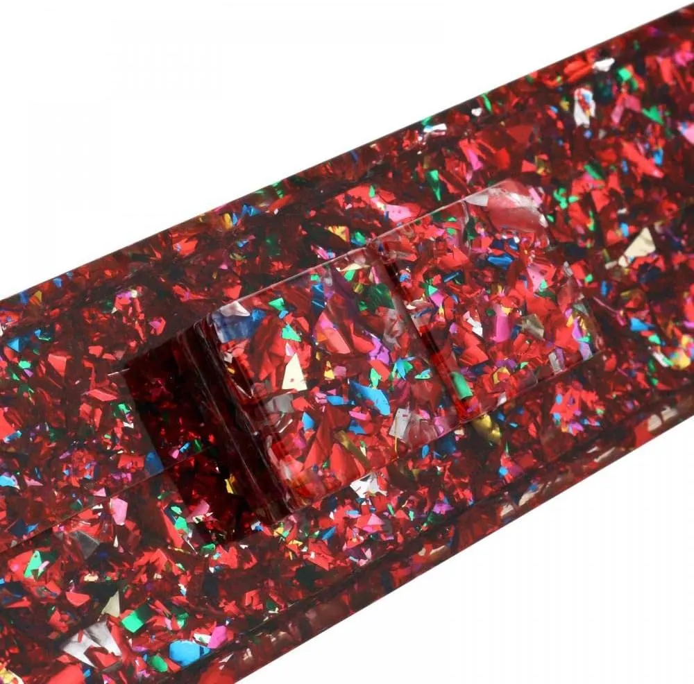 Gets Acrylic Purses and Handbags for Women Multicolor Perspex Geometric Patterns Box Clutch Banquet Evening Crossbody Handbag