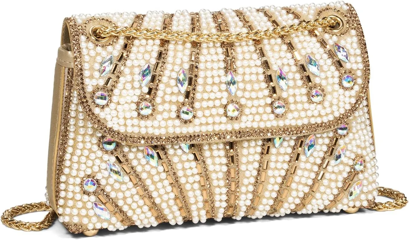 Gets Sparkly Rhinestones Clutch Purses for Women Purses and Handbags for Wedding Party Evening Crossbody Bag with Chain