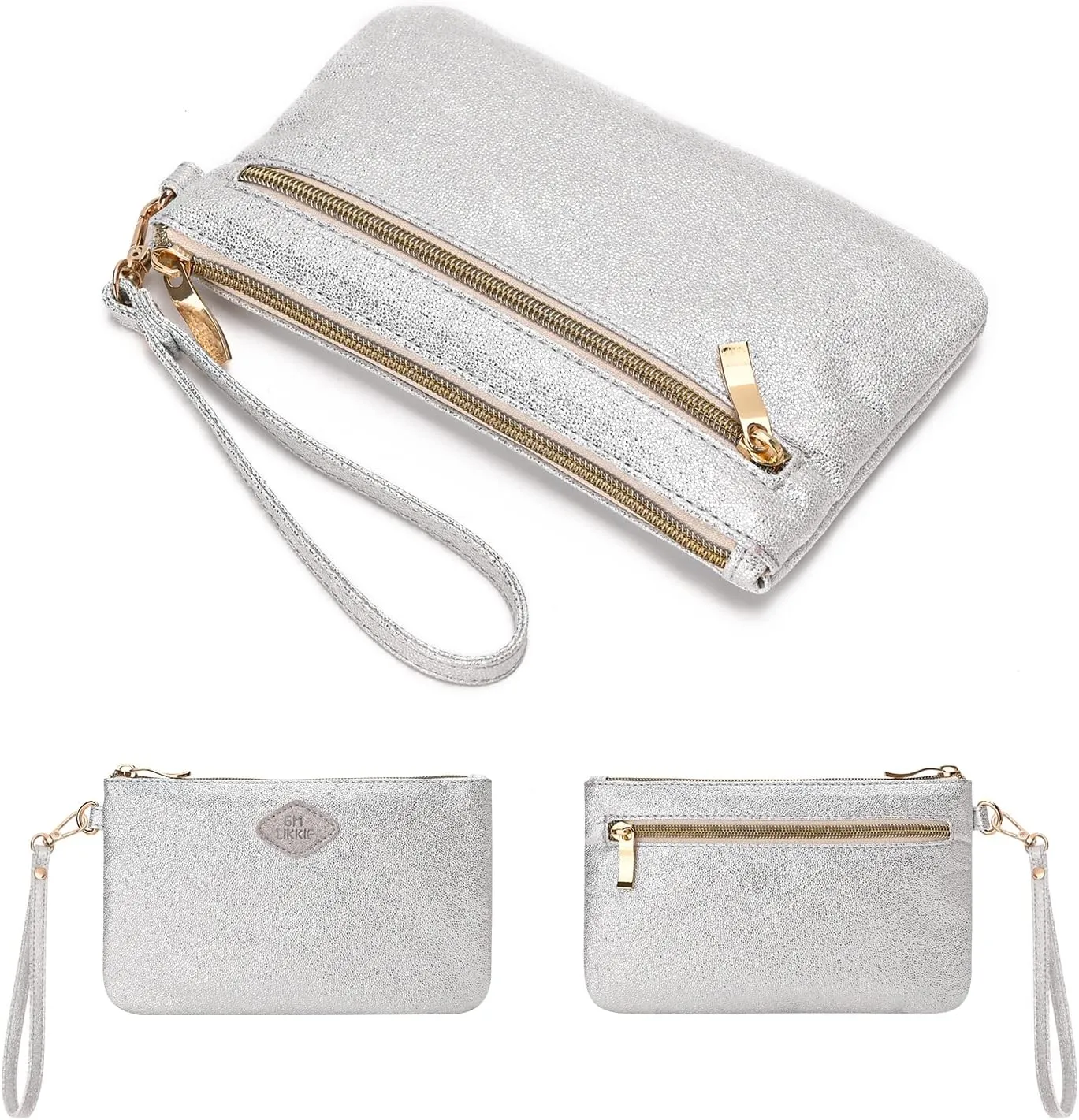GM LIKKIE Wristlet Purse for Women, Evening Clutch Purse with strap for Party and Prom, Beach Bag for Summer