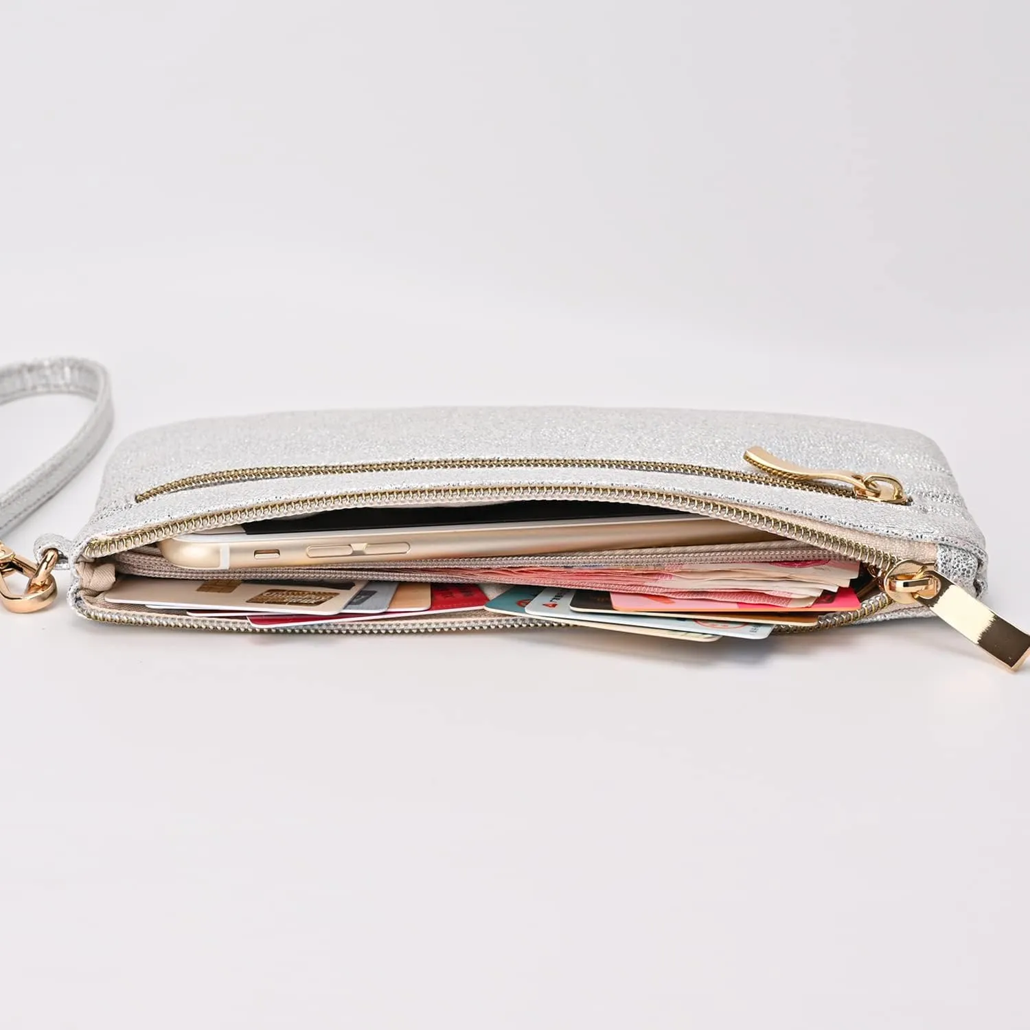 GM LIKKIE Wristlet Purse for Women, Evening Clutch Purse with strap for Party and Prom, Beach Bag for Summer