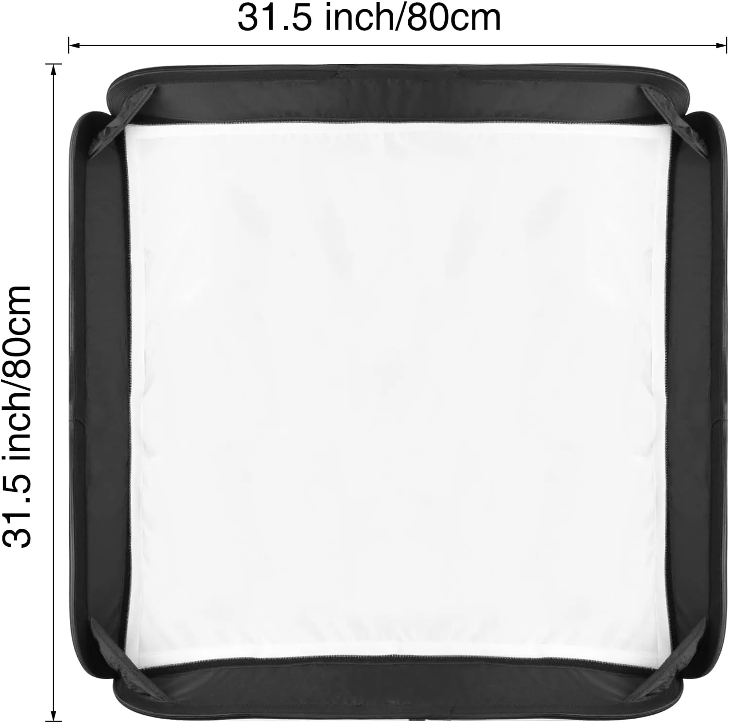 Godox 32x32inch 80x80cm Grid Strip Softbox with S2 S-Type Speedlite Bracket Bowens Mount for Godox V1 Series, AD200Pro, AD200, AD400Pro, V860II, TT350 Series Flash Speedlites