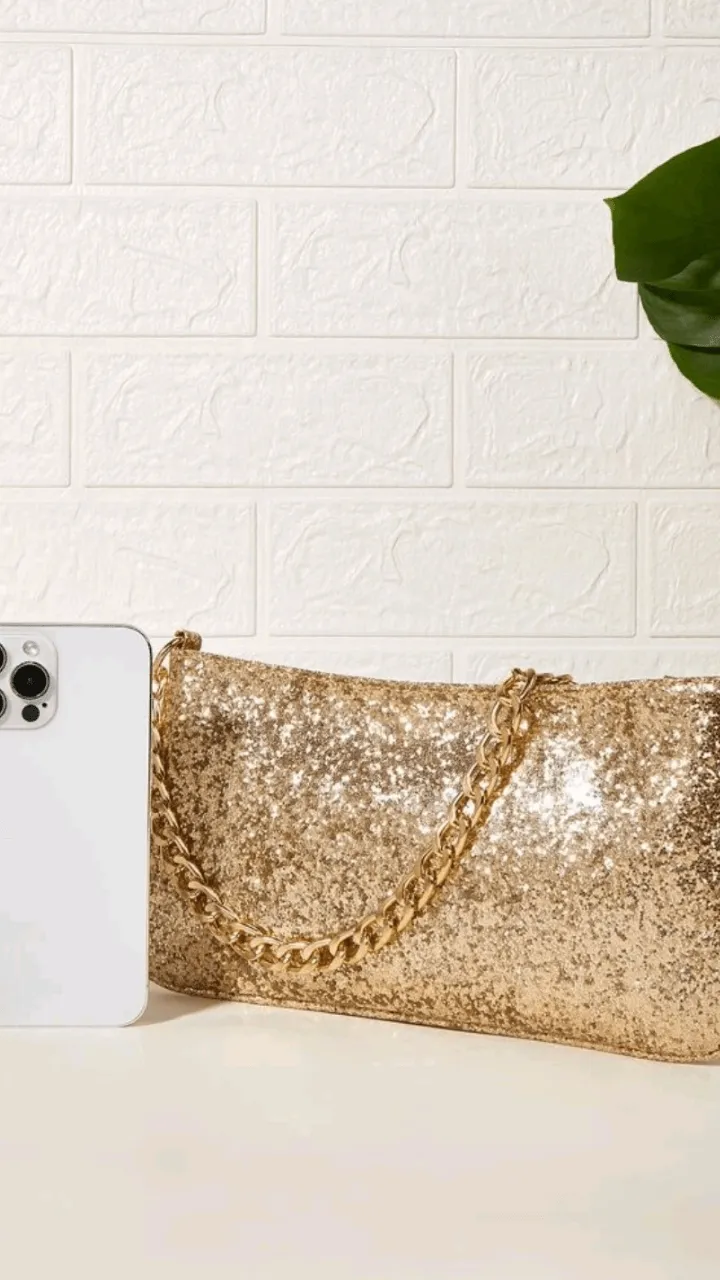 Gold Clutch Bag EB025