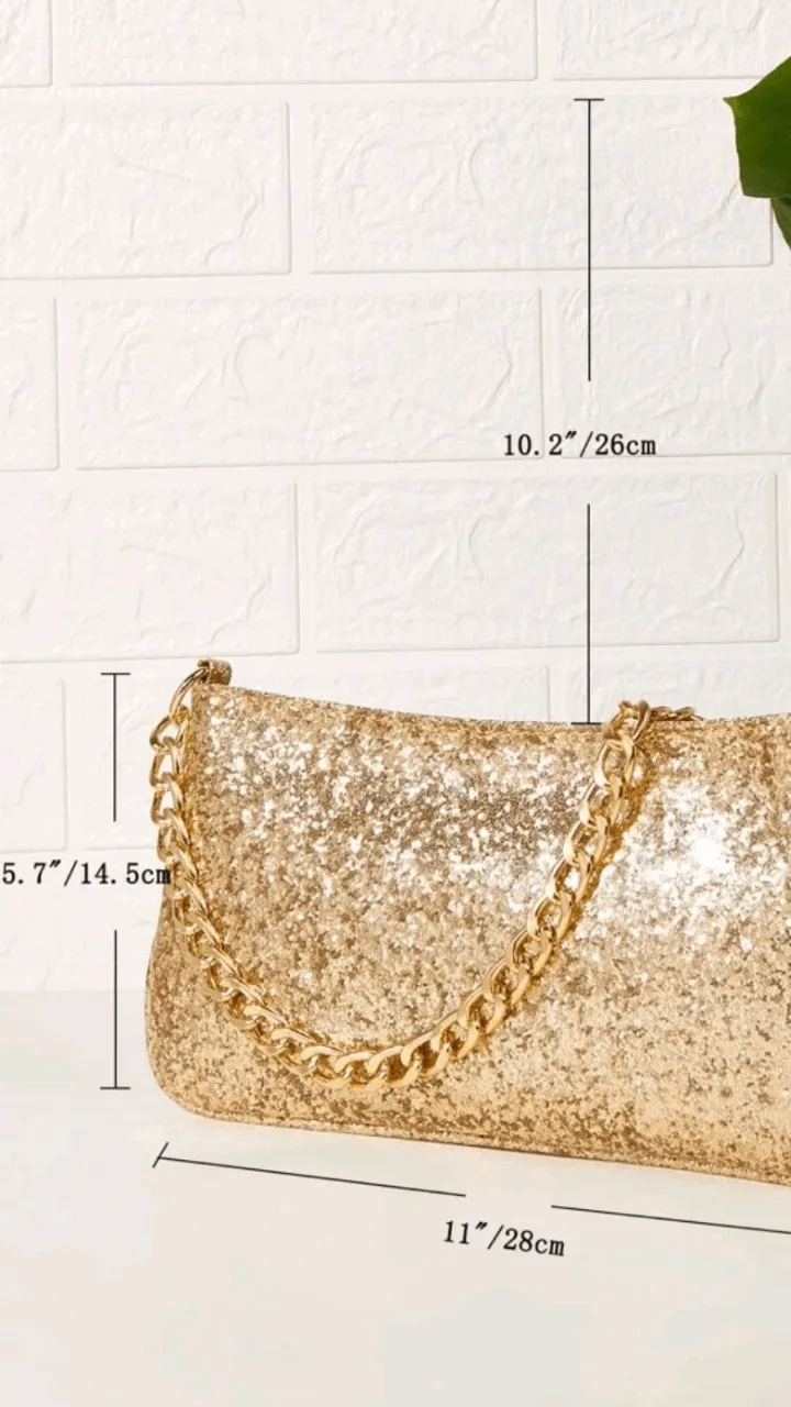 Gold Clutch Bag EB025