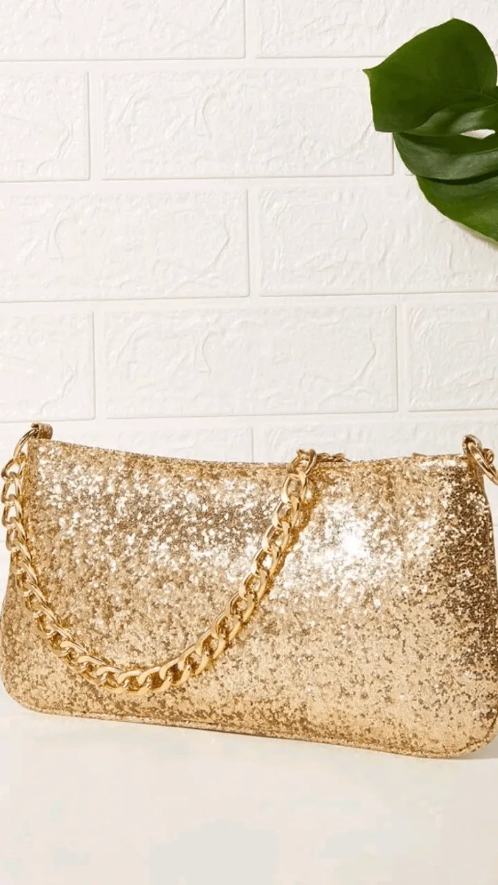 Gold Clutch Bag EB025