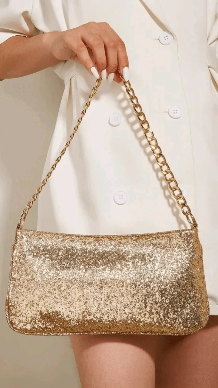 Gold Clutch Bag EB025
