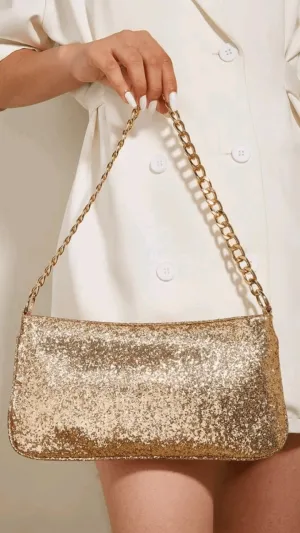 Gold Clutch Bag EB025