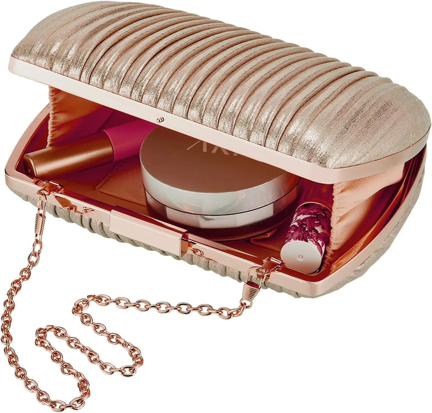 Gold Clutch - Evening Wedding Party Handbags