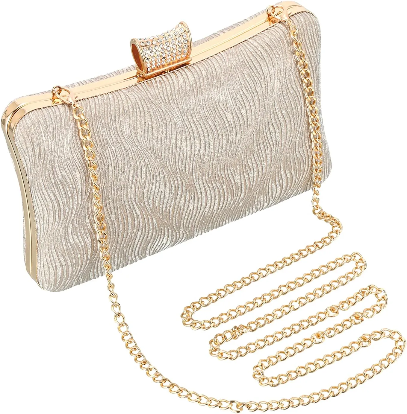 gold clutch purses for women evening,Gold purse For Wedding Party Bridal Prom Formal Gold Evening Shoulder Handbag
