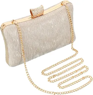 gold clutch purses for women evening,Gold purse For Wedding Party Bridal Prom Formal Gold Evening Shoulder Handbag