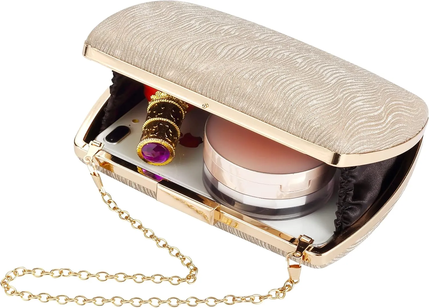 gold clutch,gold clutch purses for women evening wedding cocktail party evening bag shoulder crossbody handbag…