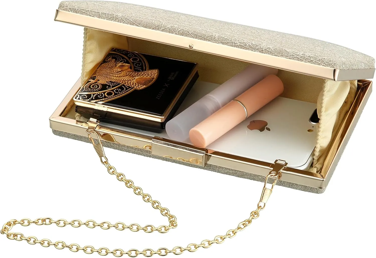 gold clutch,gold clutch purses for women evening wedding cocktail party evening bag shoulder crossbody handbag…
