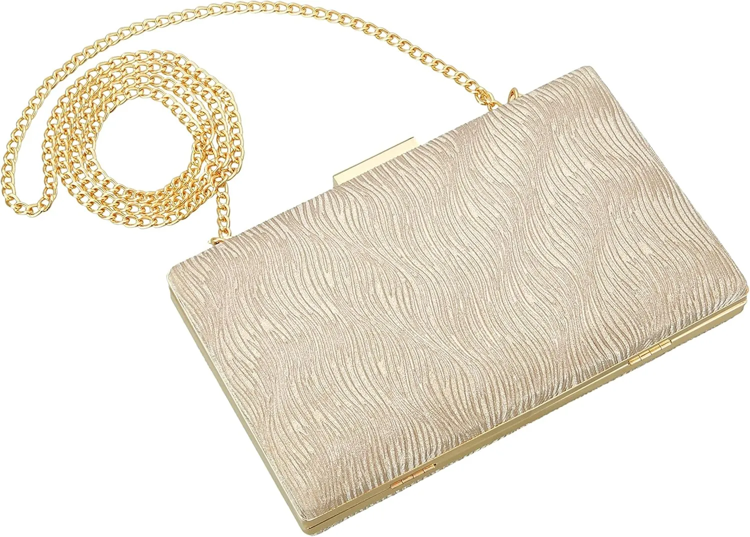 gold clutch,gold clutch purses for women evening wedding cocktail party evening bag shoulder crossbody handbag…