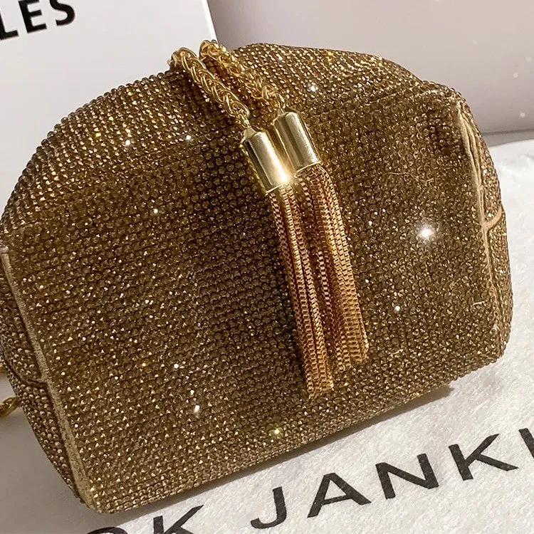 Gold Diamond Evening Clutch