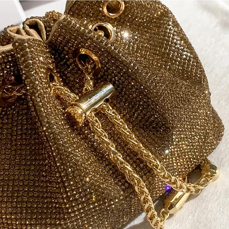 Gold Diamond Evening Clutch