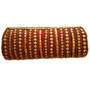 Golden Ethnic Handcrafted Silk Party Clutch Evening Clutches For Women Bridal Clucth