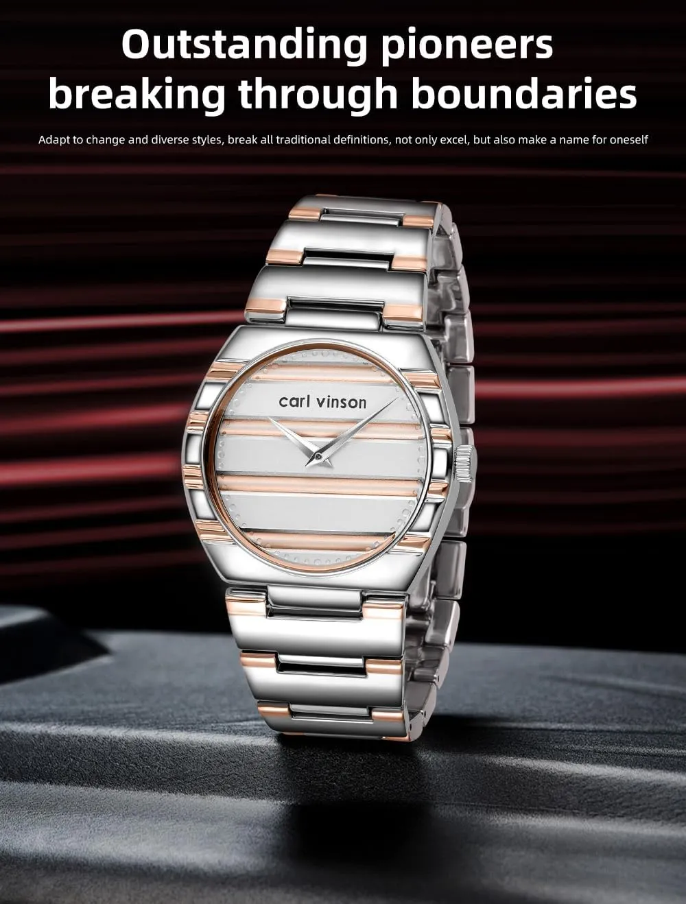 Gosasa Business Dress Men's & Women's Quartz Watch Stylish Classic Analog Wristwatch with Stainless Steel Band Minimalist Waterproof Watch