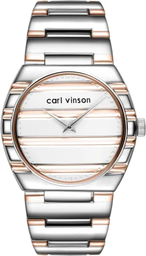 Gosasa Business Dress Men's & Women's Quartz Watch Stylish Classic Analog Wristwatch with Stainless Steel Band Minimalist Waterproof Watch