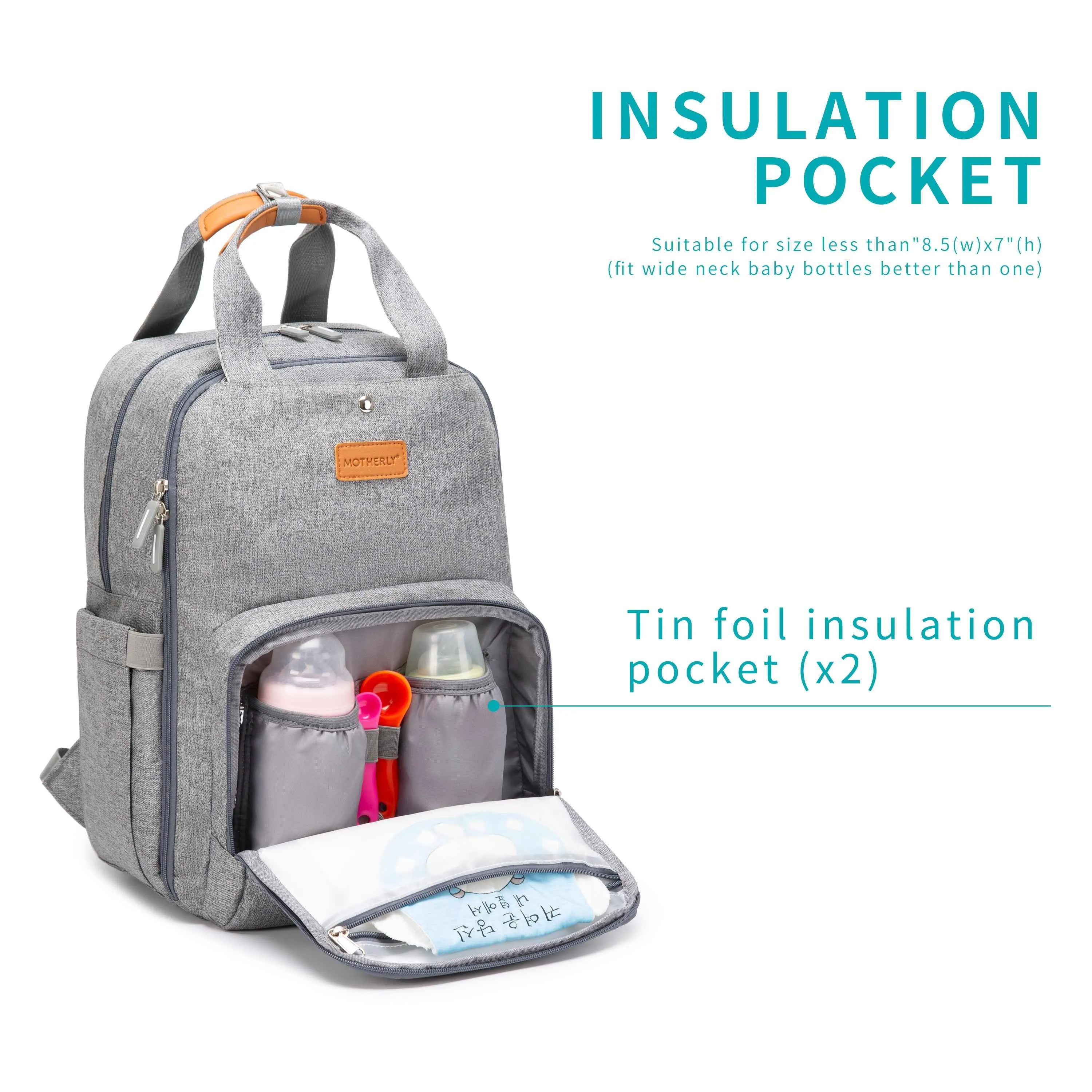 Grace and Glory Diaper Bags - Gray