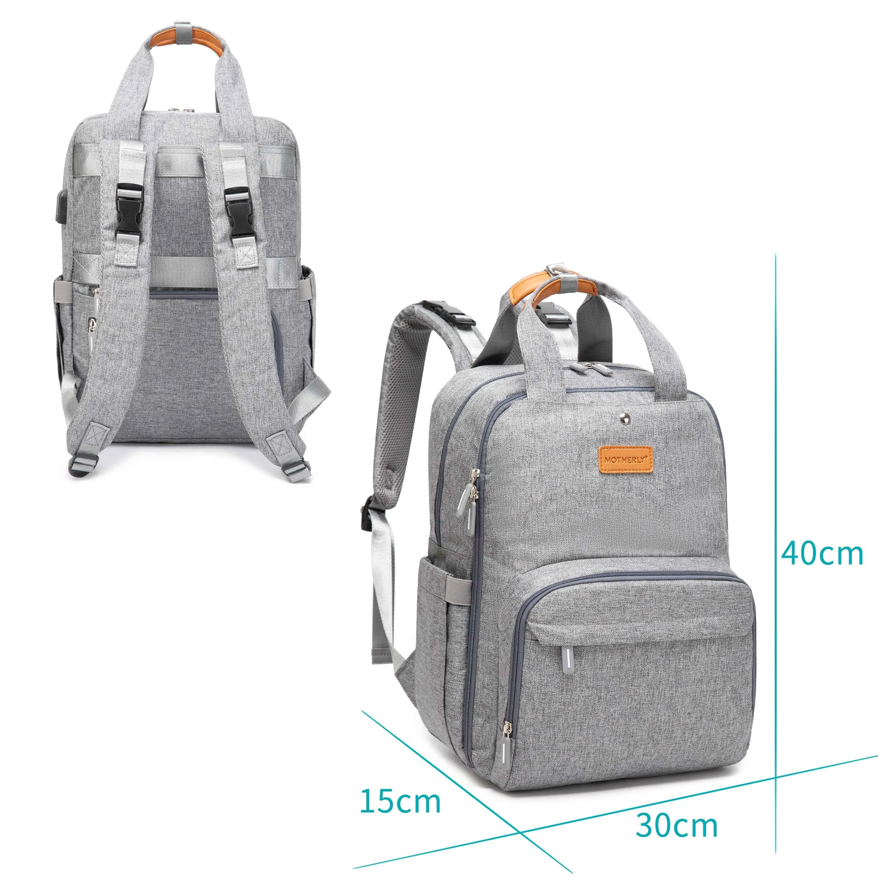 Grace and Glory Diaper Bags - Gray