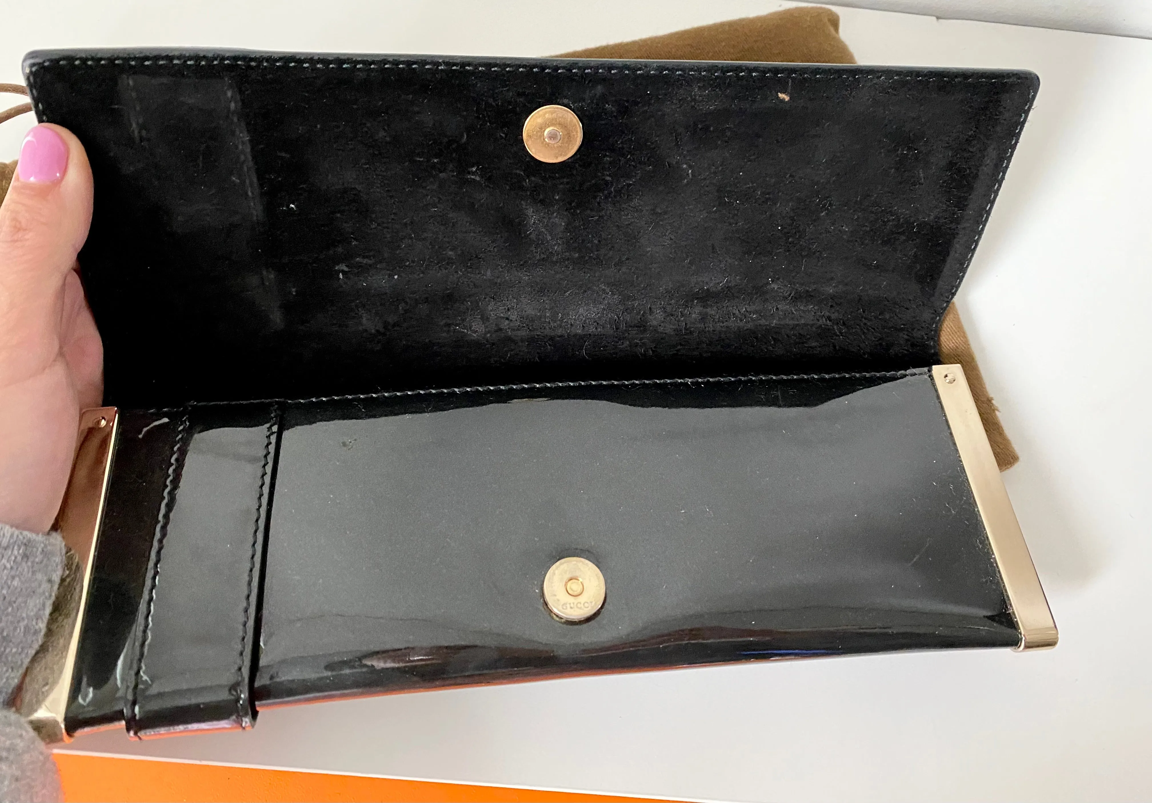 Gucci G Lock Clutch