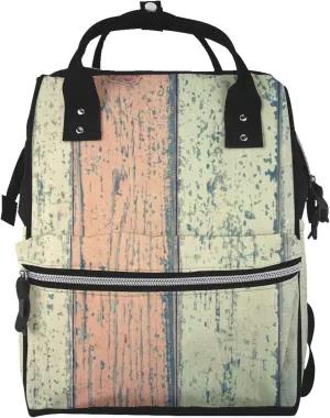 Hardwood Diaper Bag Backpack Baby Bag, Large Capacity Waterproof Diaper Bags Multifunction with Insulated Pockets Travel Essentials Unisex