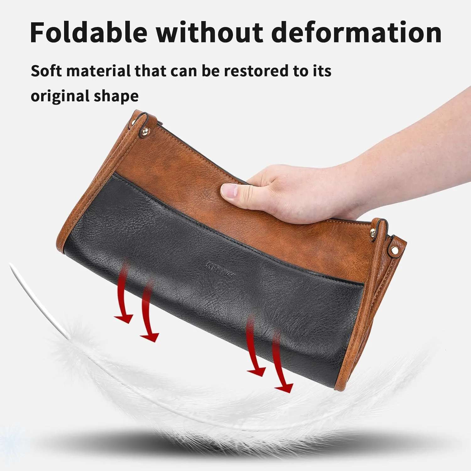 HKCLUF Crossbody Bags for Women Trendy Vegan Leather Hobo Handbags With 2PCS Adjustable Guitar Strap Shoulder Bucket Bags