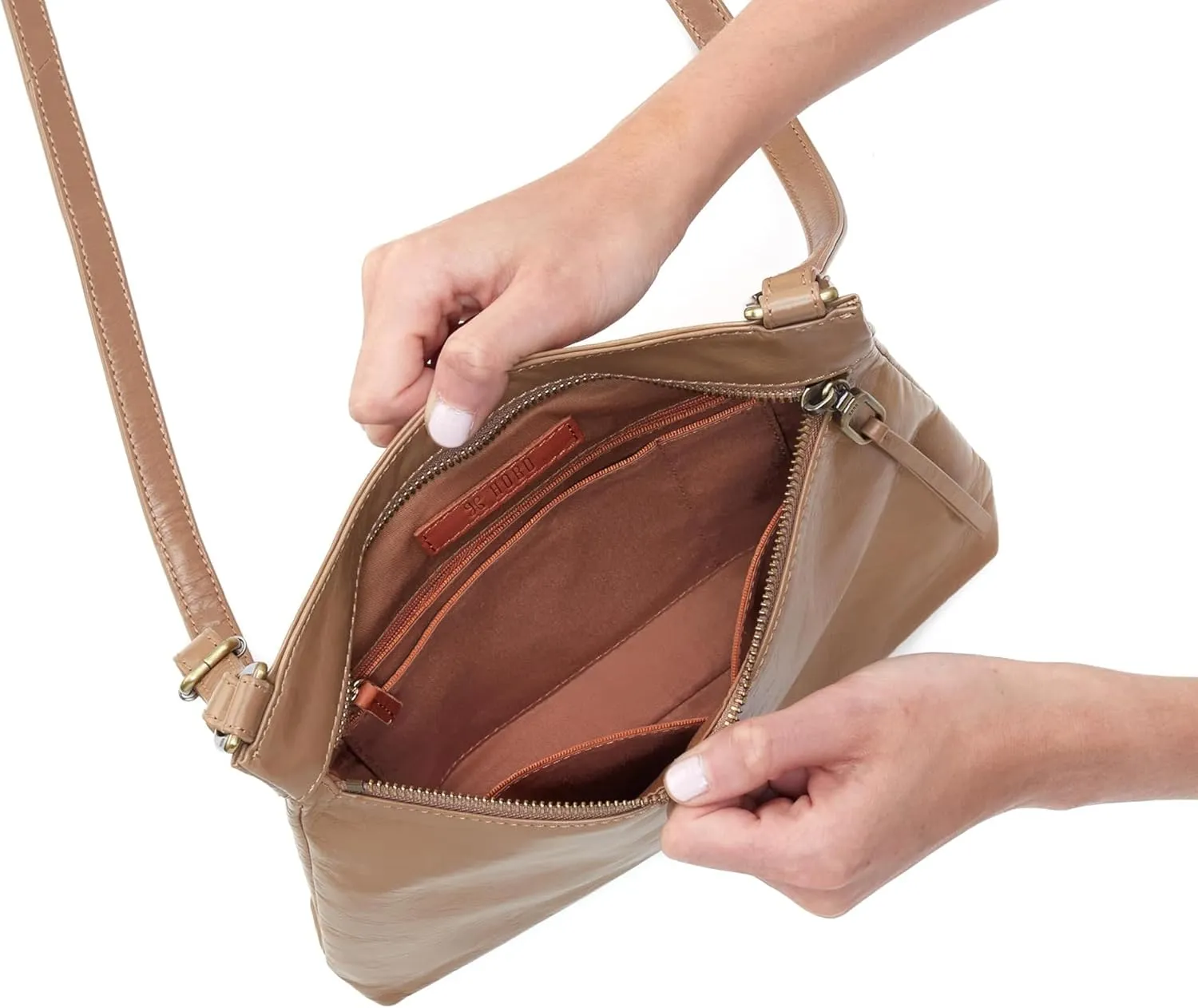 HOBO Cambel Leather Crossbody Bag for Women