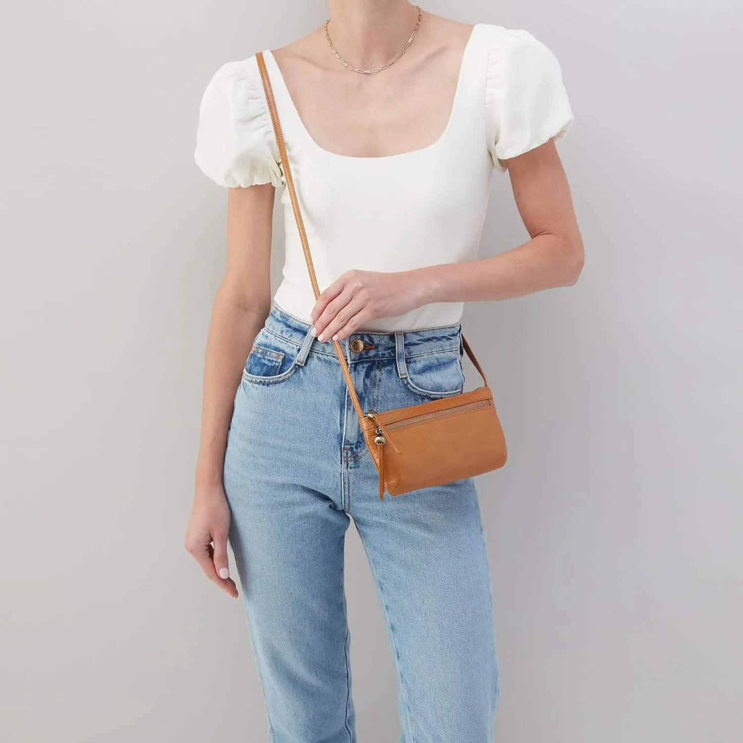 HOBO Cara Mini Leather Crossbody Bag for Women