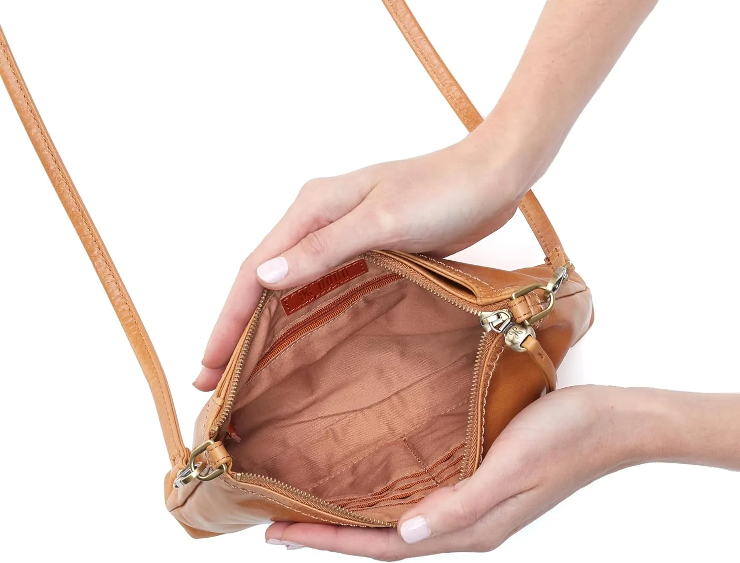 HOBO Darcy Leather Crossbody Bag for Women, Convertible to Crossbody and Wristlet