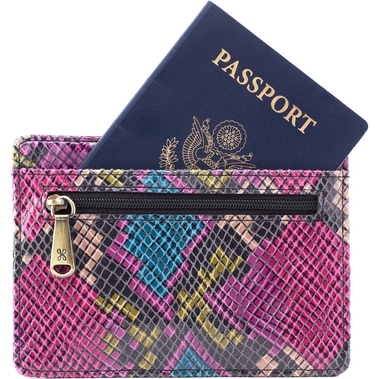 Hobo Euro Slide Mosaic Snake Print Leather