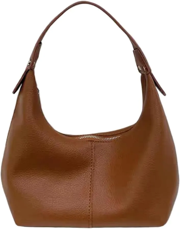 Hobo Handbags for Women Retro Vegan PU Leather Clutch Purse Tote Shoulder Bags Crescent Bag Cute Crossbody Bags